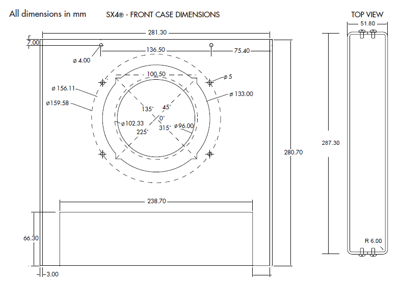 SX4 Housing Case diagram 1