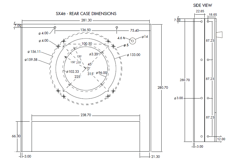 SX4 Housing Case Diagram 2